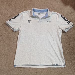 Nike Dri-Fit Golf Polo Beige Medium